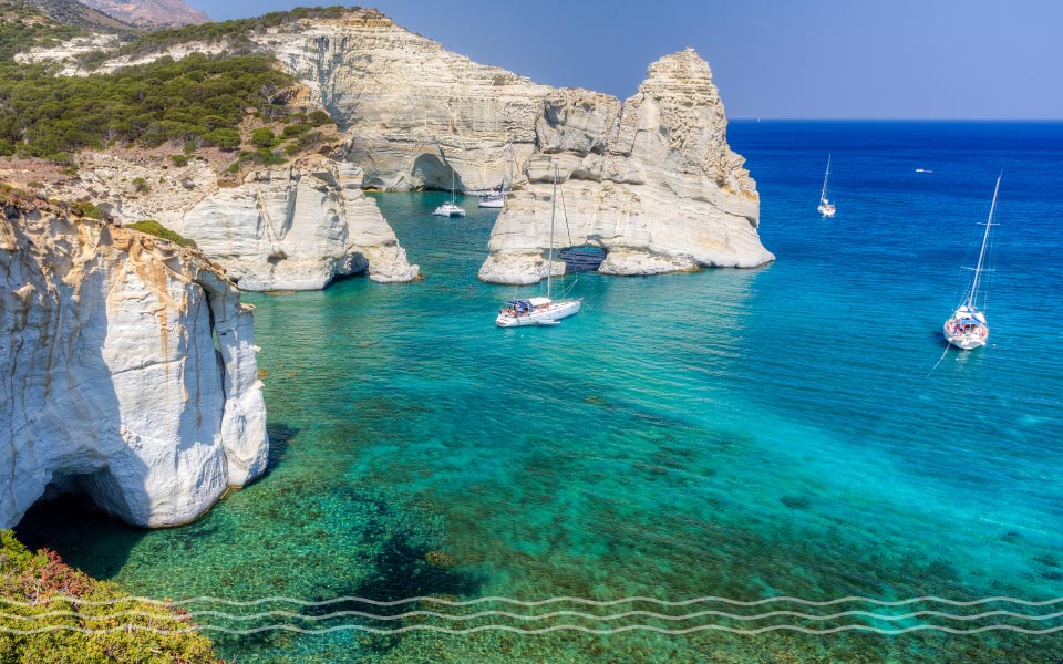 where to charter off season in Greece Milos