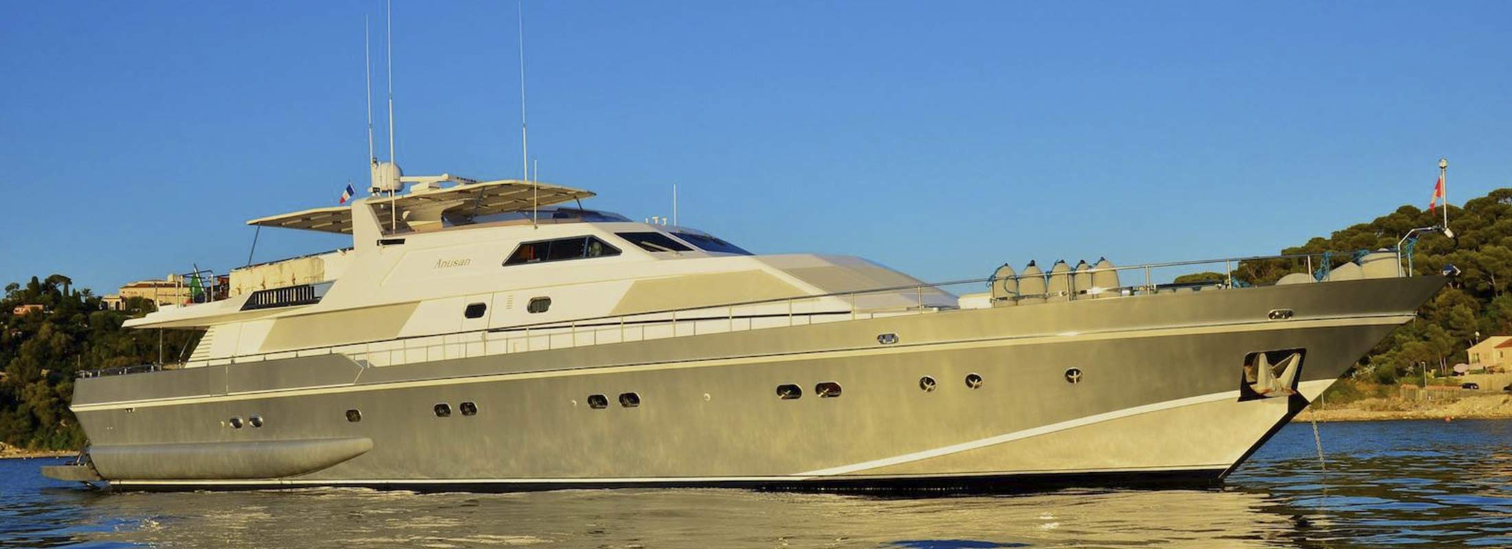 Antisan Motor Yacht for Charter Mediterranean slider 1